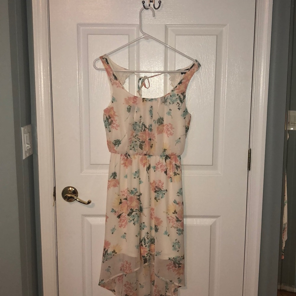 Floral high to low dress